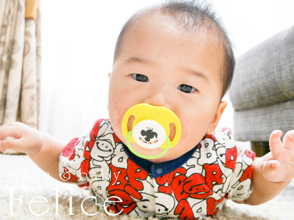 ７か月男の子同伴授業