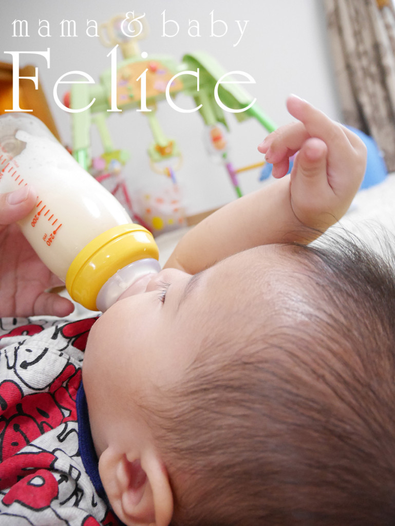 ７か月男の子同伴授業