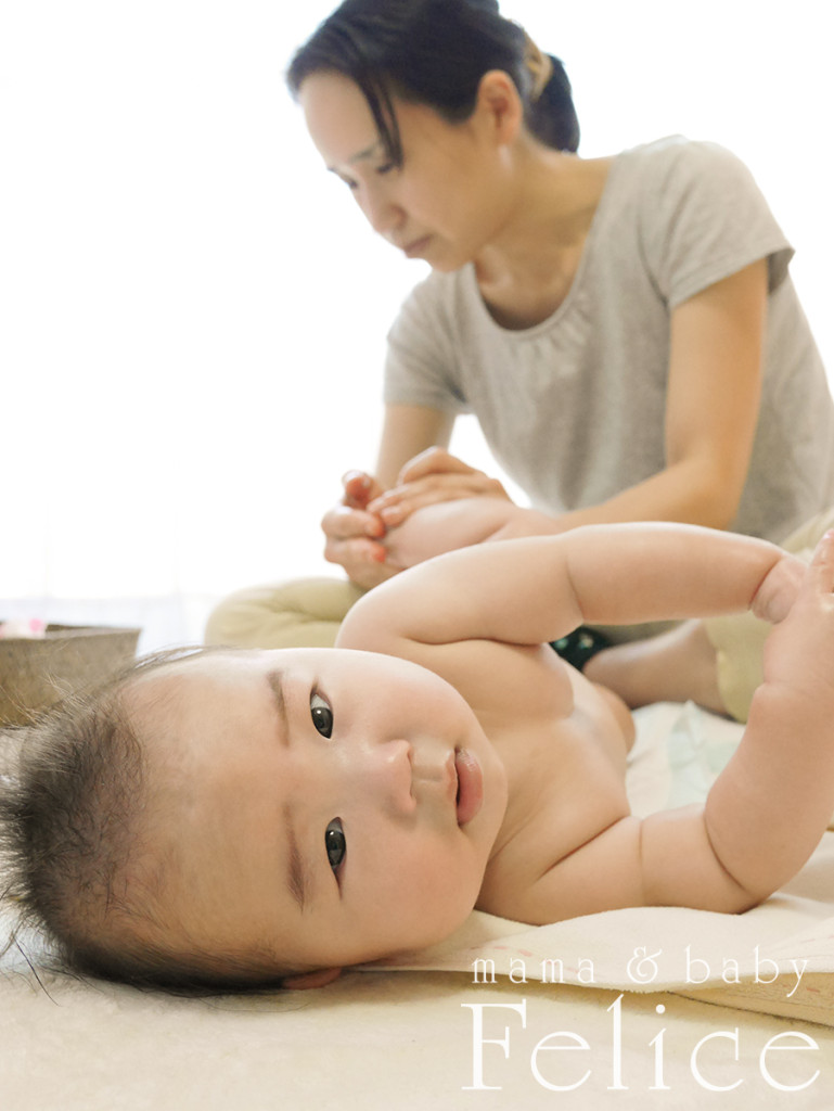 4か月男の子ベビーマッサージ