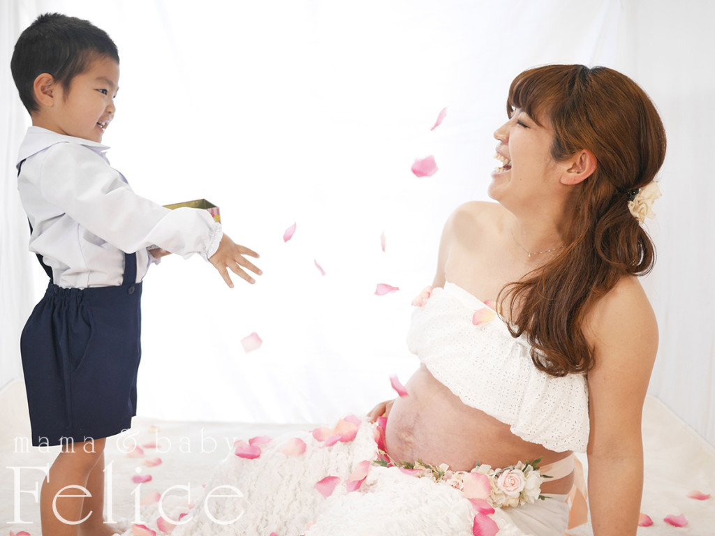 お兄ちゃんとマタニティーフォト